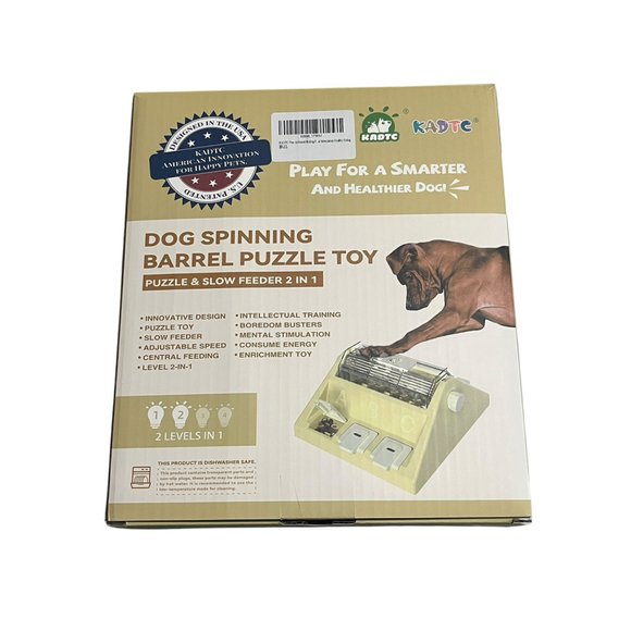 Kadtc Other - KADTC Dog Spinning Barrel Puzzle Slow Feeder Toy NEW